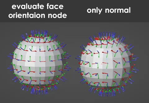 Evaluate Face Orientation - Blender geometry nodes