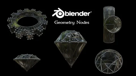 Procedural Rim Decor - Blender geometry nodes