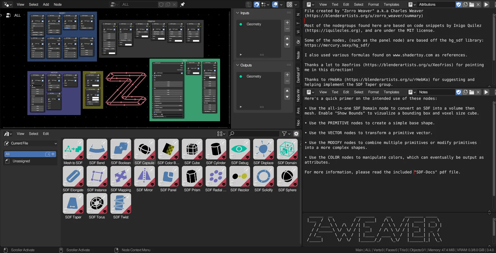 SDF Presets screenshot 2