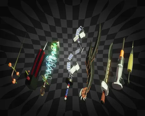 Sword Generator - Blender geometry nodes