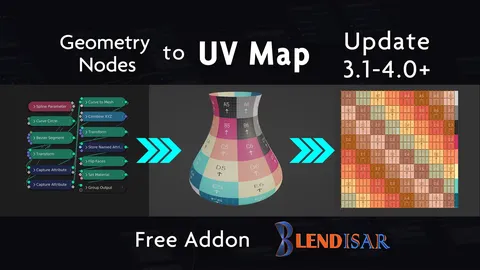 Geometry Nodes To UV Converter - Blender addons