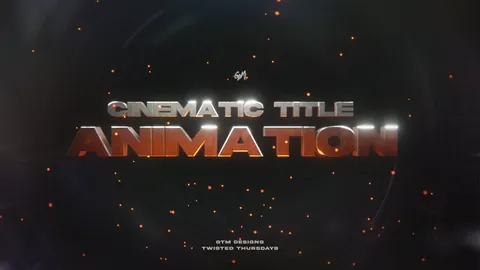 GeoNode Cinematic Titles - Blender geometry nodes