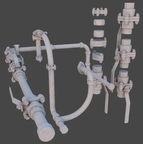 Geonode Pipes - Blender geometry nodes
