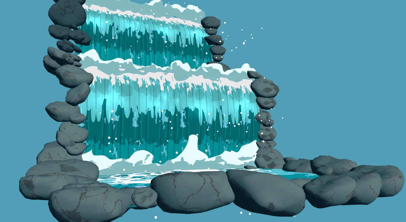 Ghibli-Inspired Waterfall screenshot 3