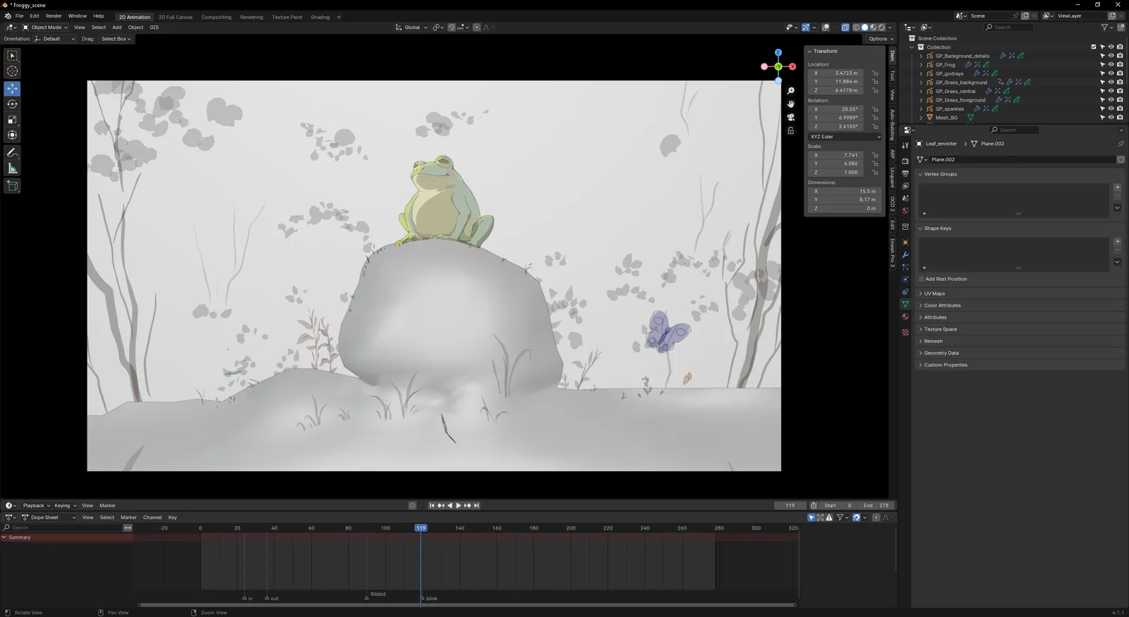Ghibli-Style Frog Animation screenshot 2