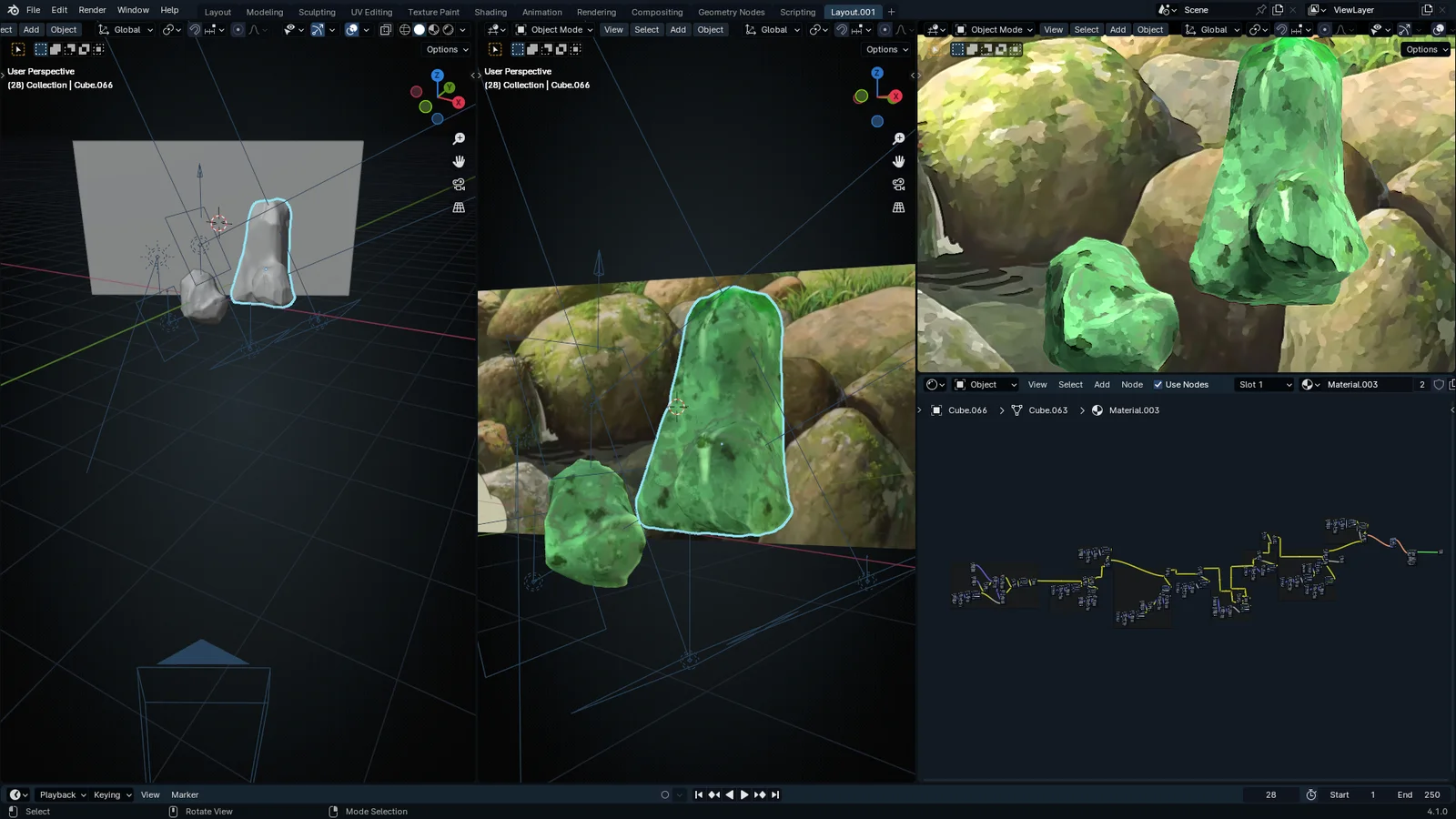 Ghibli-Style Rock Material screenshot 2