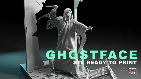 Ghostface Statue - Blender 3d models
