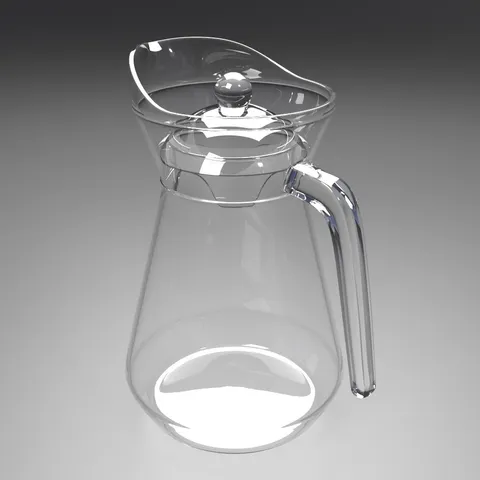 Glass Water Bottle - Blender 3d models