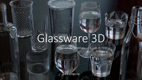 Glassware 3D - Blender 3d models