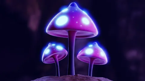 Glowing Mushrooms - Blender scenes