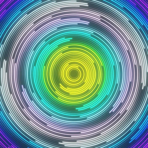 Glowing Round Trails - Blender geometry nodes