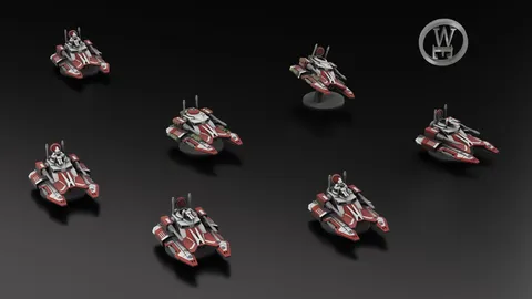 GMO Scimitar Tank - Blender 3d models