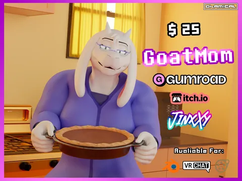 GoatMom Model Pack - Blender 3d models