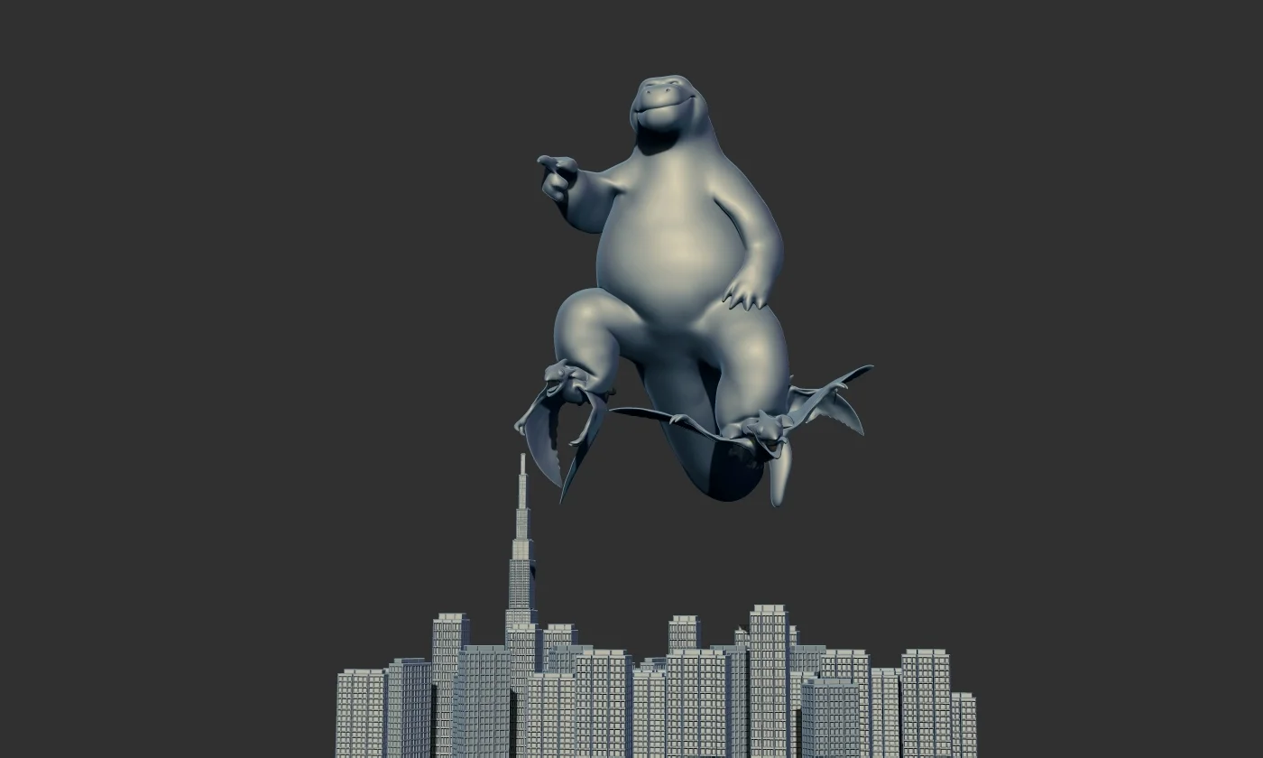 Godzilla Cute Sculpt screenshot 3