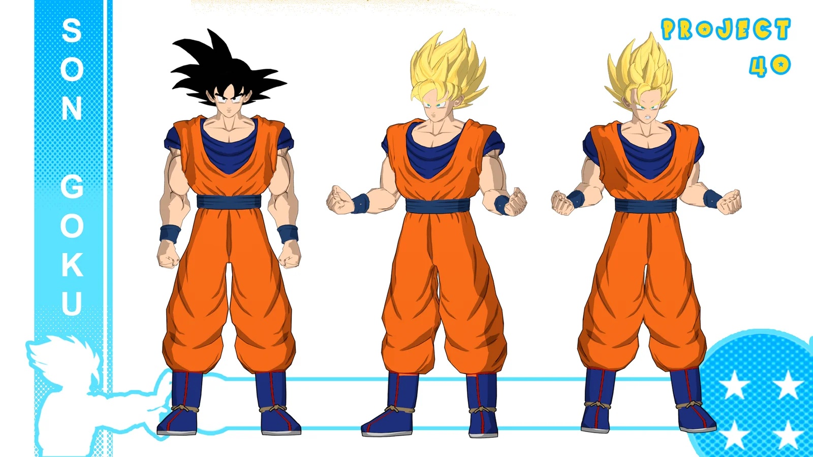 Son Goku Rigged Model screenshot 2