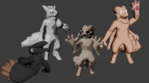 Goofball's Gunsawians - Blender 3d models