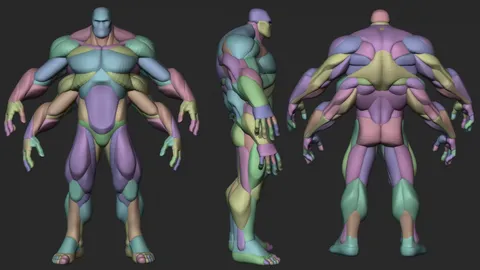 Goro Stylized Blockout - Blender 3d models