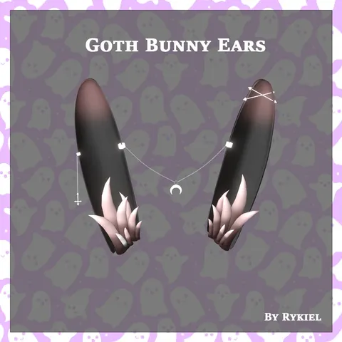 Goth Bunny Ears - Blender 3d models