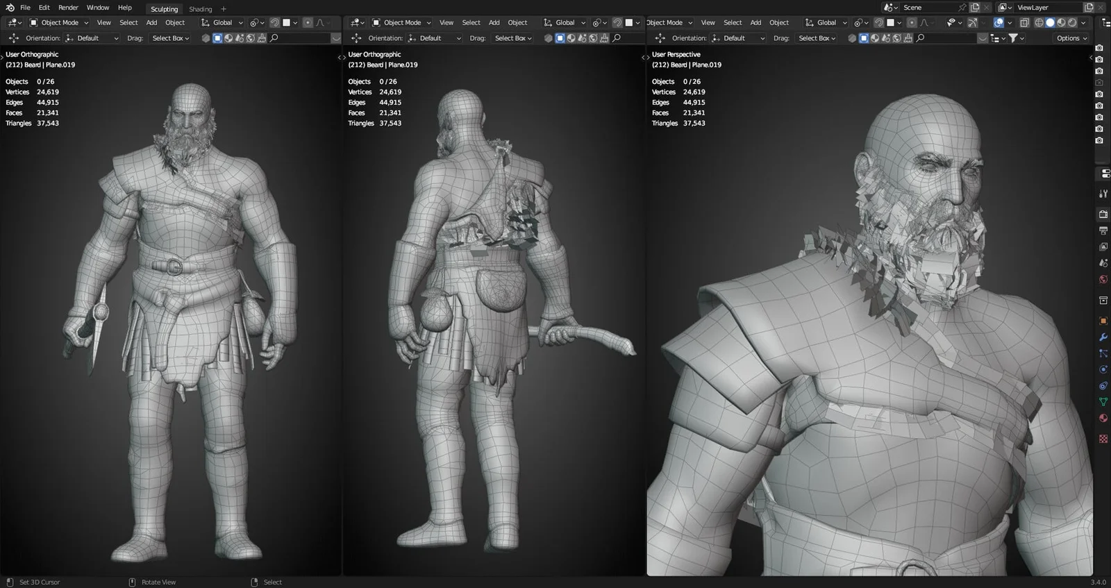 GOW Character Modeling screenshot 2