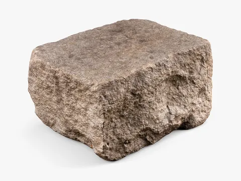 Granite Block Rock - Blender 3d models