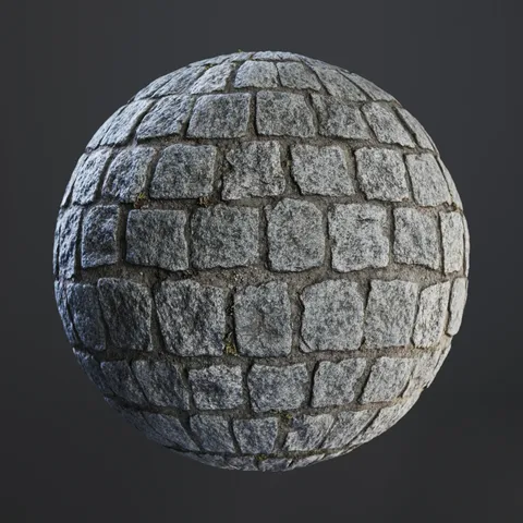 Granite Cobblestone Big - Blender textures & materials