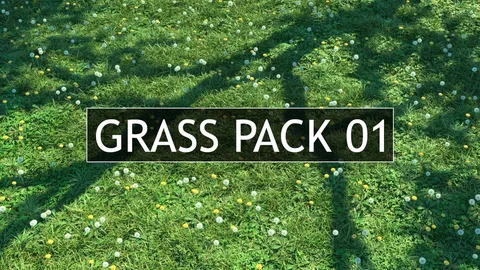 Grass Pack 01 - Blender 3d models