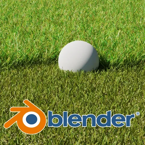 Grass Simulation - Blender geometry nodes