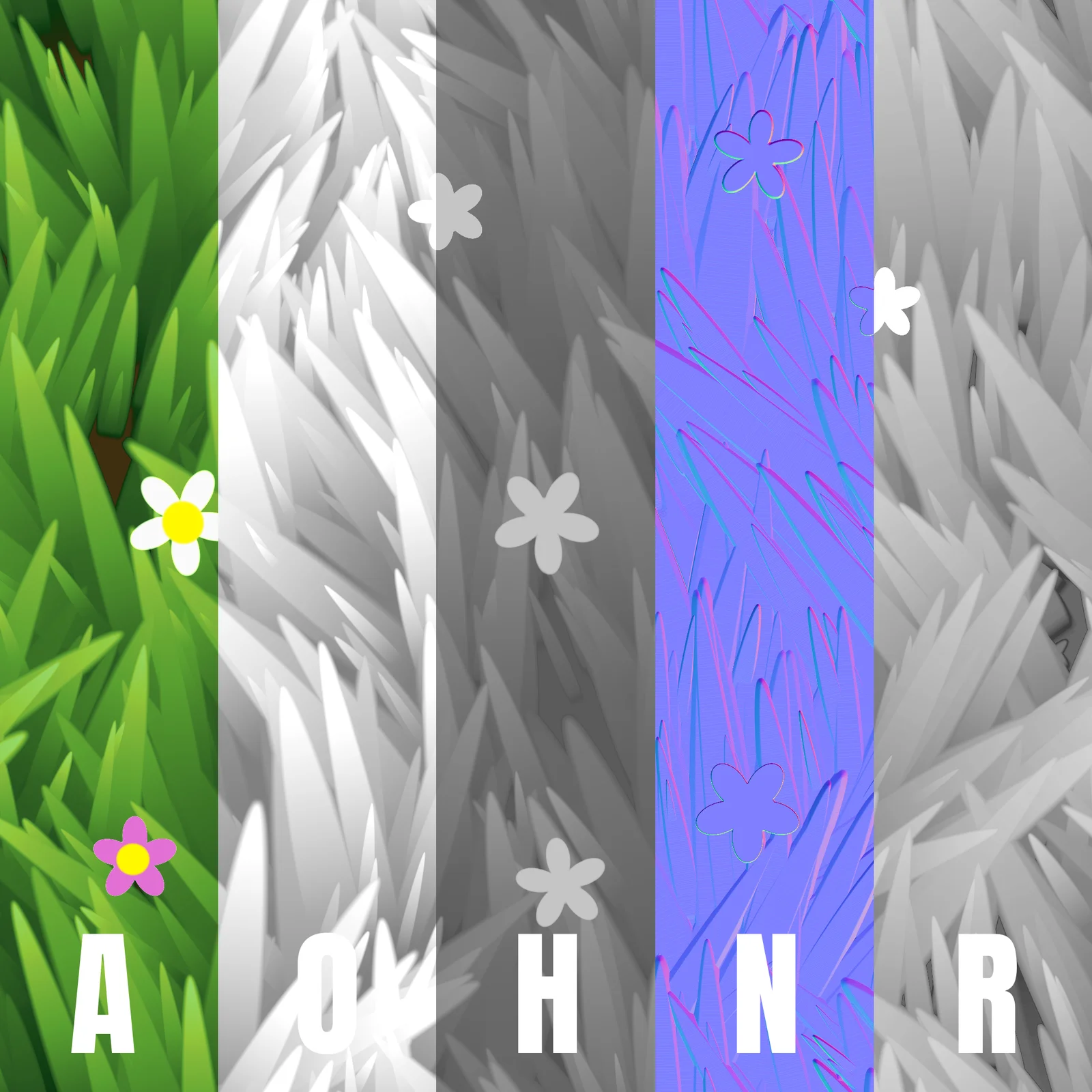 Stylized Grass with Flowers screenshot 2