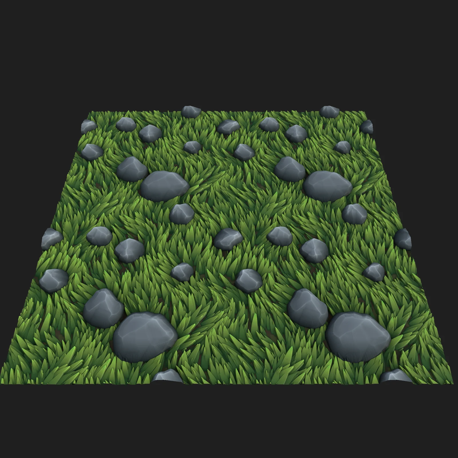 Stylized Grass and Rock Material screenshot 2