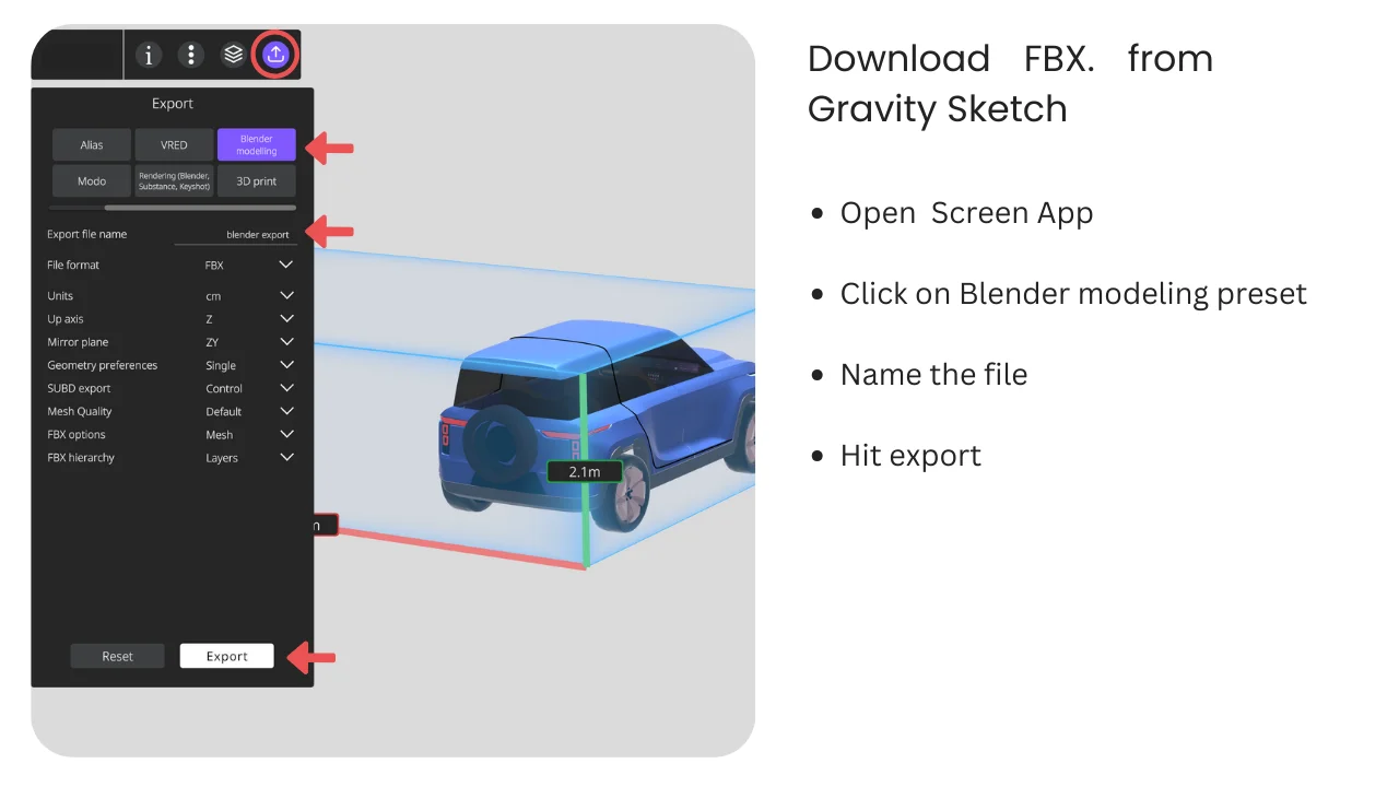 Gravity Sketch to Blender screenshot 3