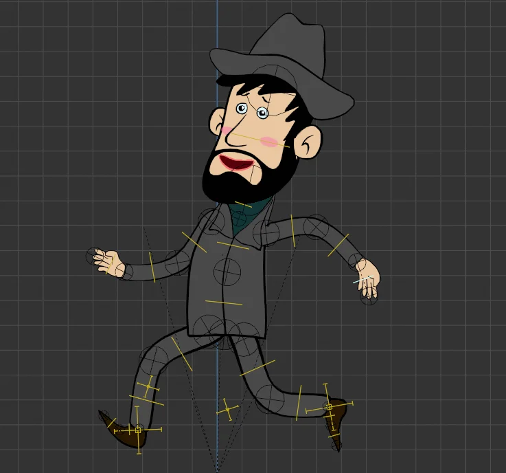 Grease Pencil 2D Hat Guy screenshot 5