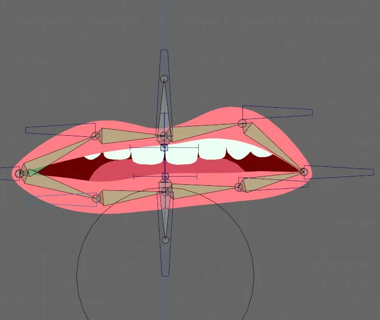 Grease Pencil 2D Mouth Rig screenshot 3