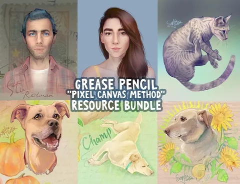 Pixel Canvas Method Bundle - Blender tutorials & courses