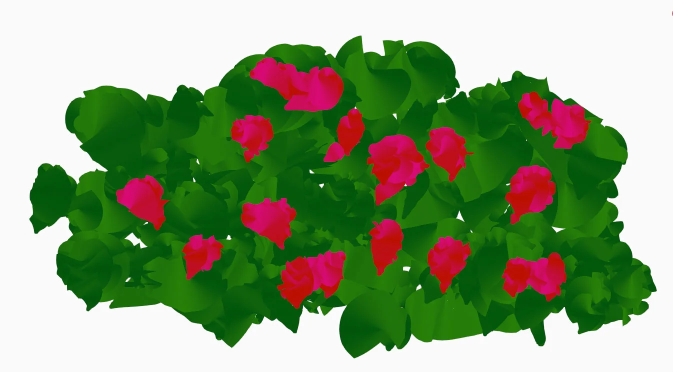 Grease Pencil Roses Bush Effect screenshot 3