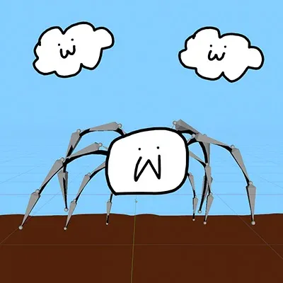 Grease Pencil Spider Rig - Blender 3d models