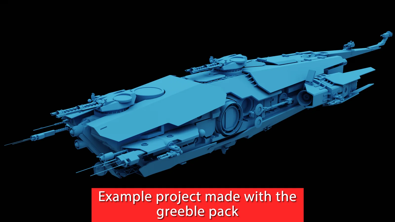 Lowpoly Greeble Kitbash Pack screenshot 5