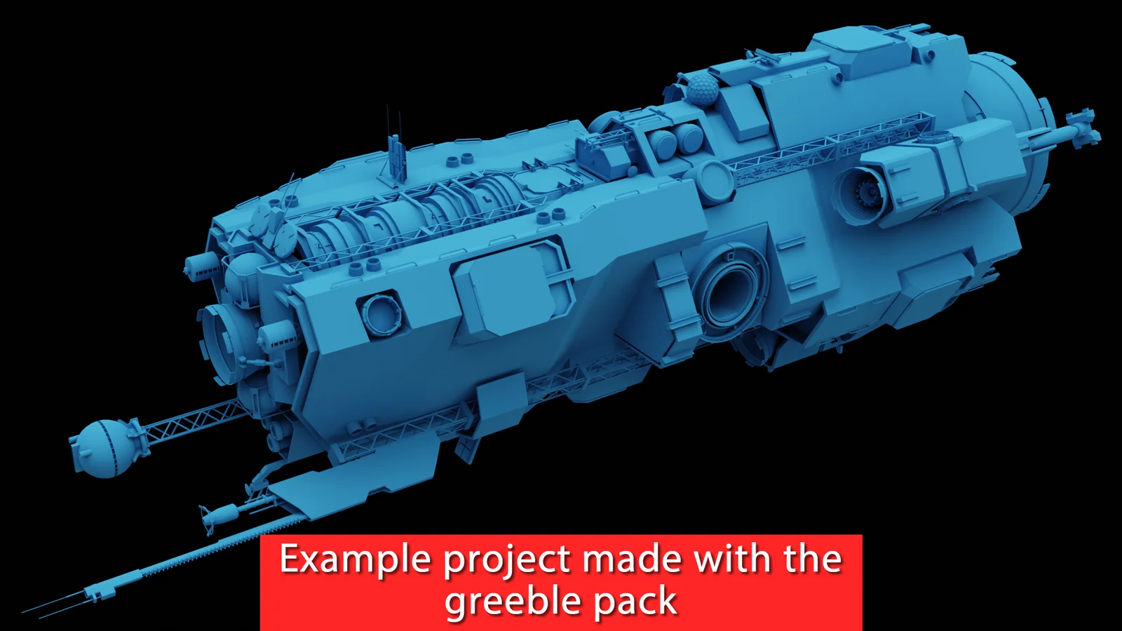 Lowpoly Greeble Kitbash Pack screenshot 6