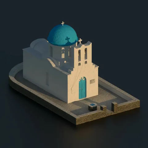 Greek Church - Blender 3d models