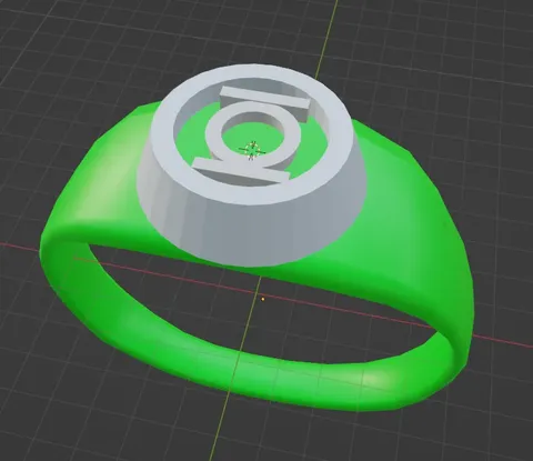 Green Lantern Ring Set - Blender 3d models