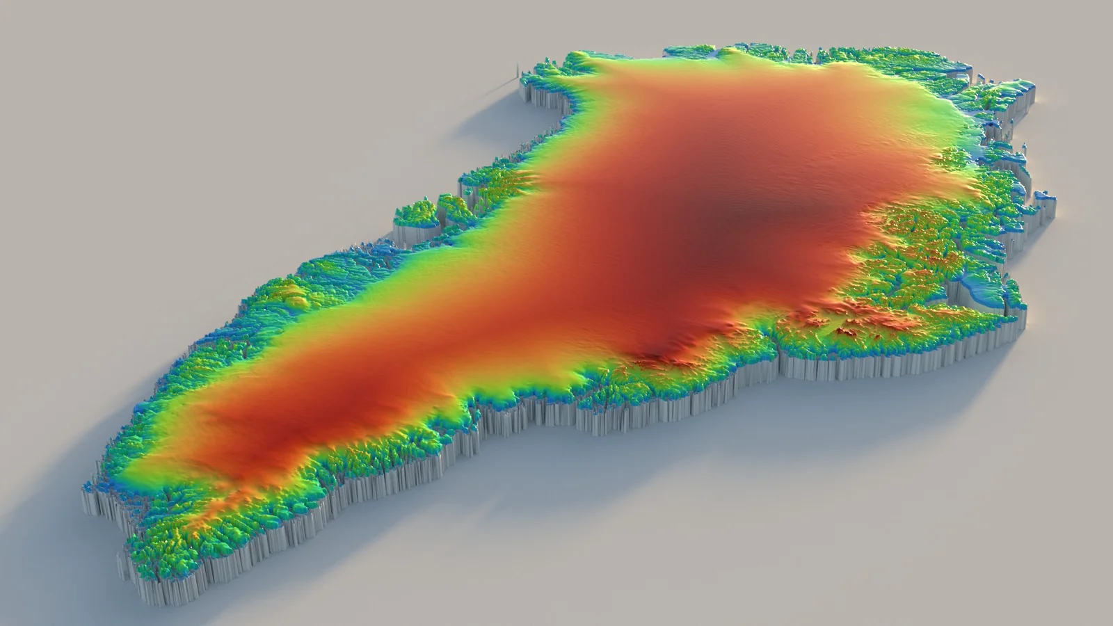 Greenland Terrain Map screenshot 3