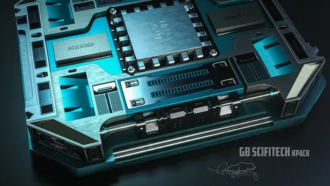 GB SciFi Tech - Blender 3d models