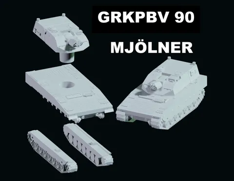 GrkPbv 90 Mjolner - Blender 3d models
