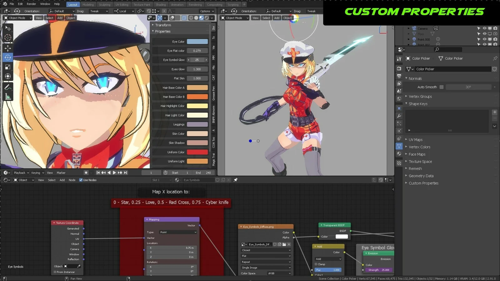 Guilty Gear Stylized Shader Pt. 4 screenshot 5
