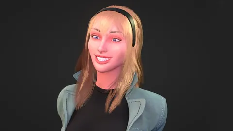 Gwen Stacy Rig - Blender 3d models