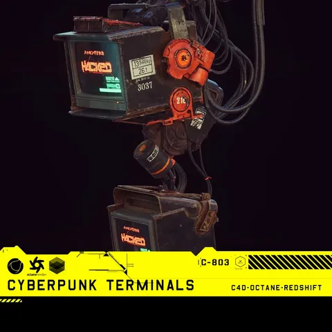 Hacker Terminal - Blender 3d models