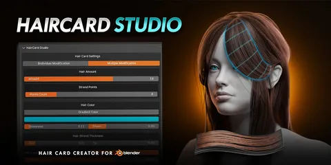 Hair Card Studio - Blender addons