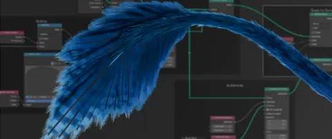 Hair Curves to Cards Converter - Blender geometry nodes