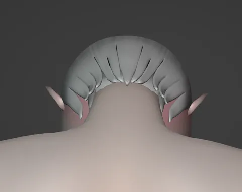 Hair Nape - Blender 3d models