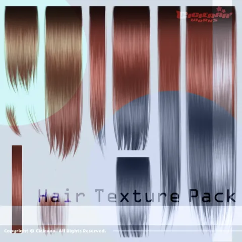 Hair Texture Pack - Blender textures & materials
