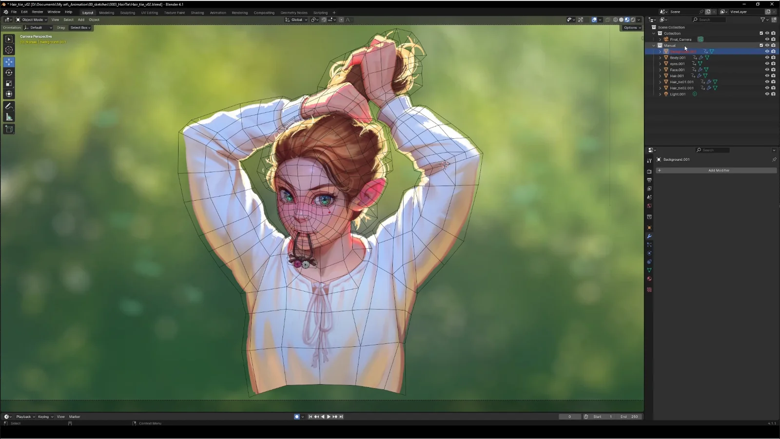 Hair Tie 2.5D Animation screenshot 3